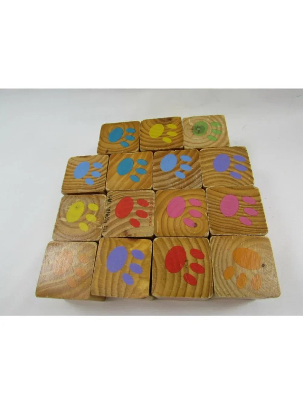15 WOOD Blocks Garanimals Animals 32245 Toy Block Building Shapes